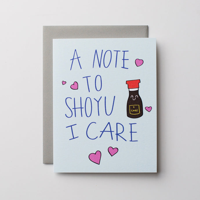 A Note to Shoyu I Care Card