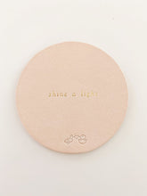 Load image into Gallery viewer, Gold Foil Leather Coaster Set
