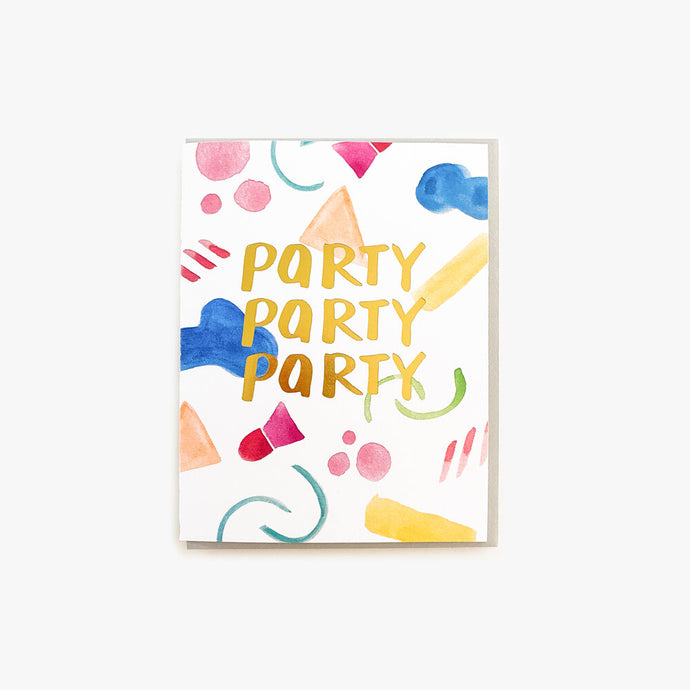 Party Trio Card - White